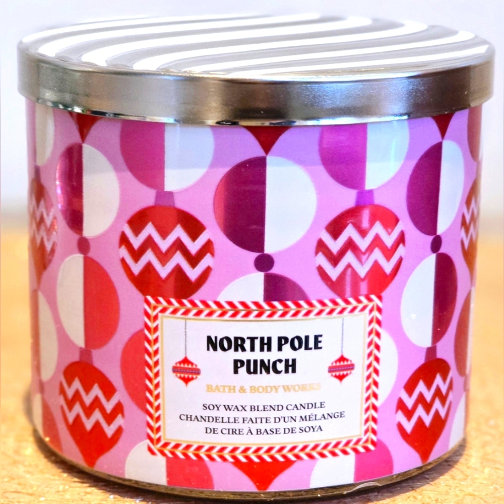 🕯️BATH & BODY WORKS 🕯️NOTH POLE PUNCH 3-Wick Candle